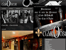 Tablet Screenshot of club-sm-clairobscur.com